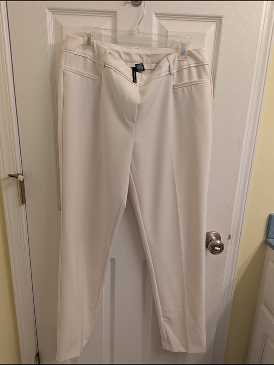 new directions Pants - new directions Cream Straight-Leg Women's Trousers